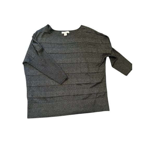 Coldwater Creek Black Silk Blend Glitter Knit Sweater – XL (12) - Picture 4 of 7